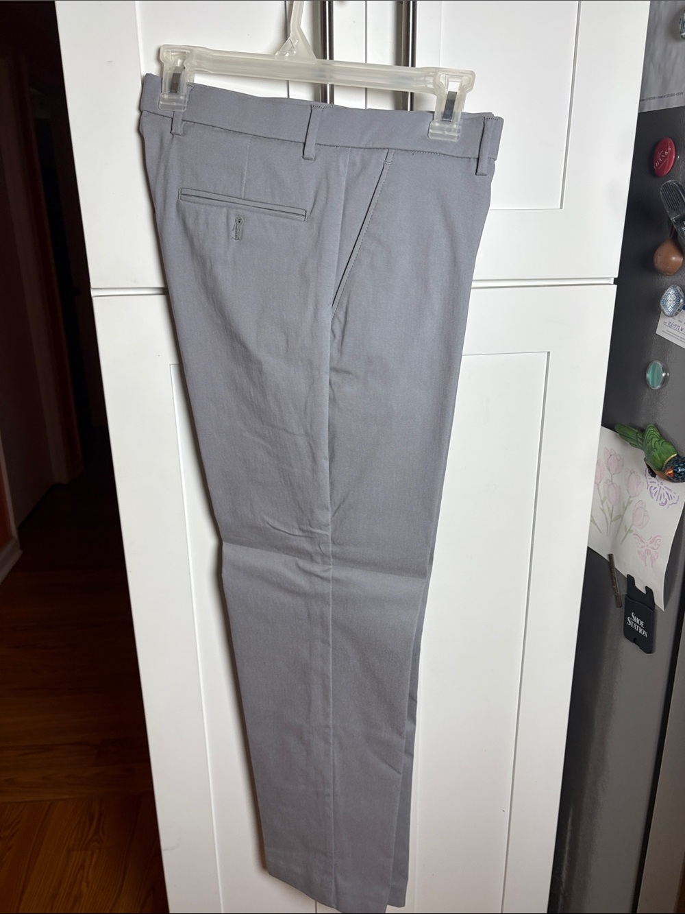 Tommy Hilfiger Men's Slim Dress Pants in Light Gray